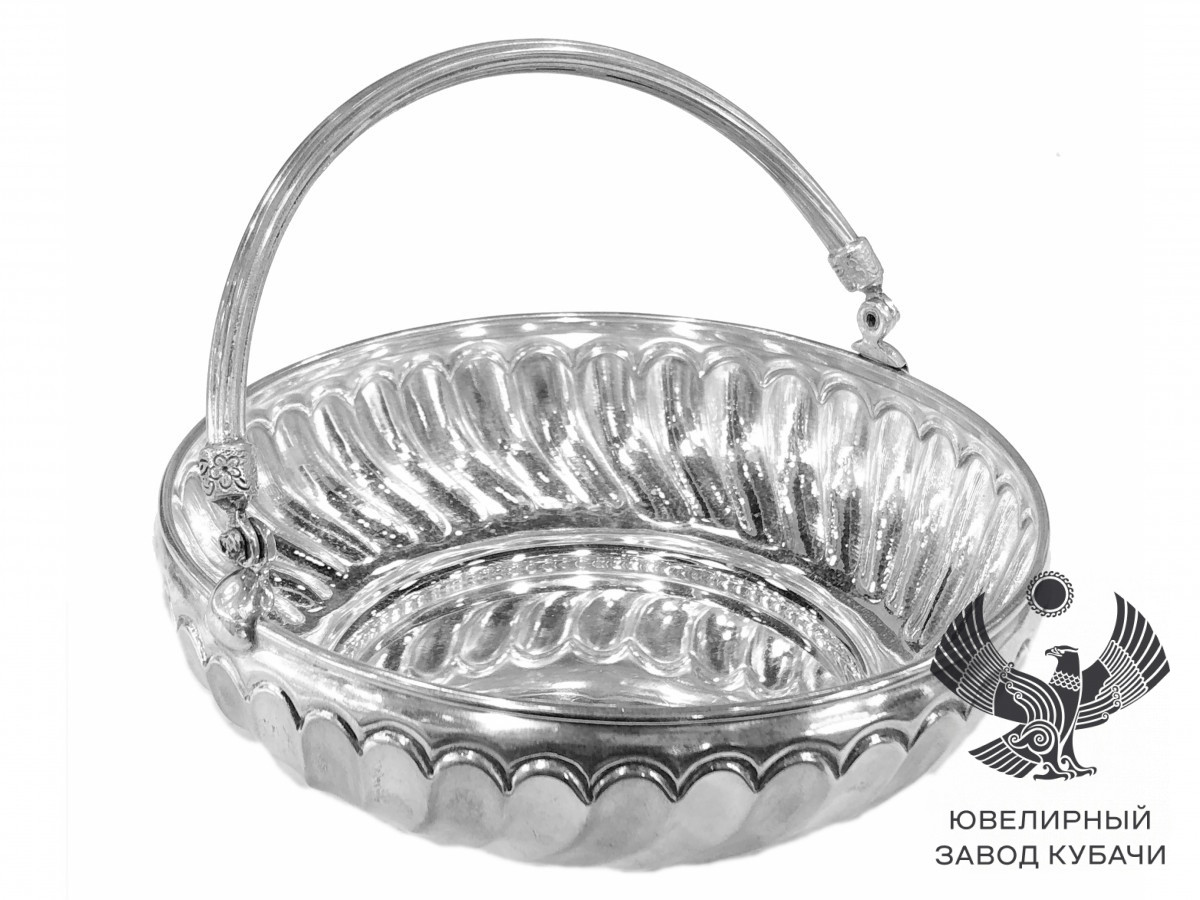 Серебряная из серебра корзинка «Сигма» цена