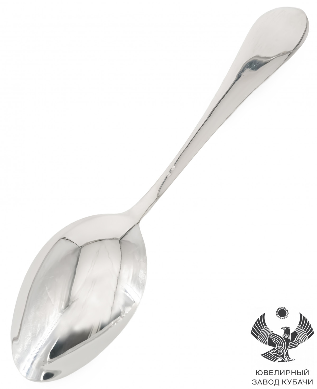 Ложка серебряная гладкая 925 пробы 